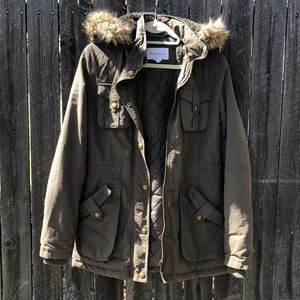 Olive green hobo jacket